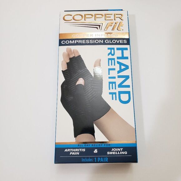 NIB Copper Fit Back Support & Compression Gloves Bundle S/M - Picture 9 of 16